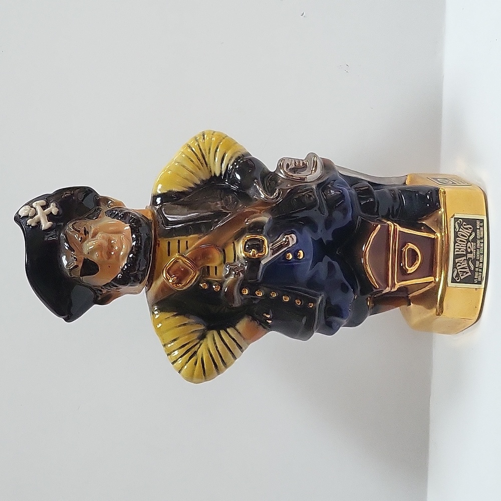 Ezra Brooks Pirate Decanter Heritage China Whiskey Bottle EMPTY